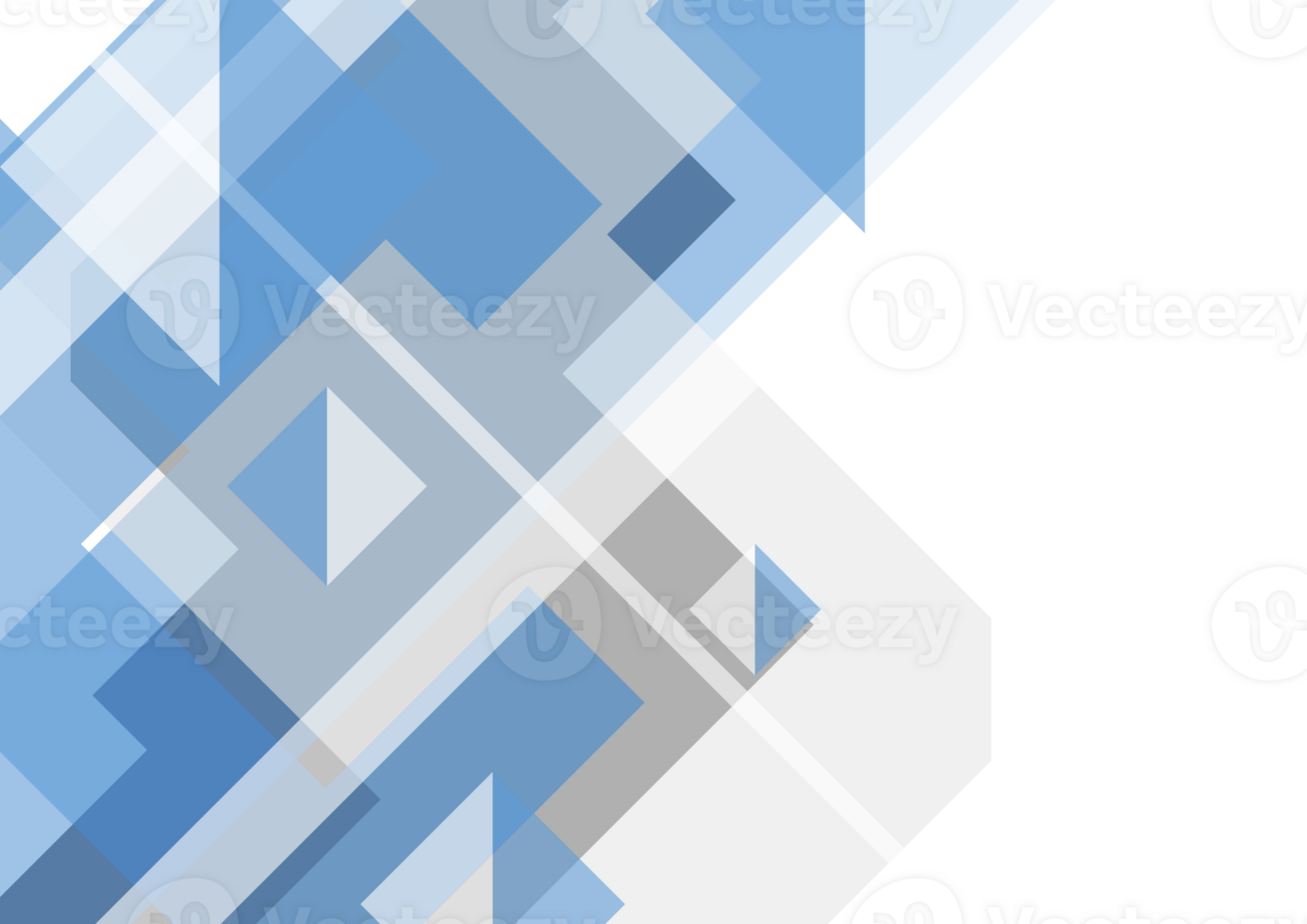 Tech minimal geometric abstract blue background png