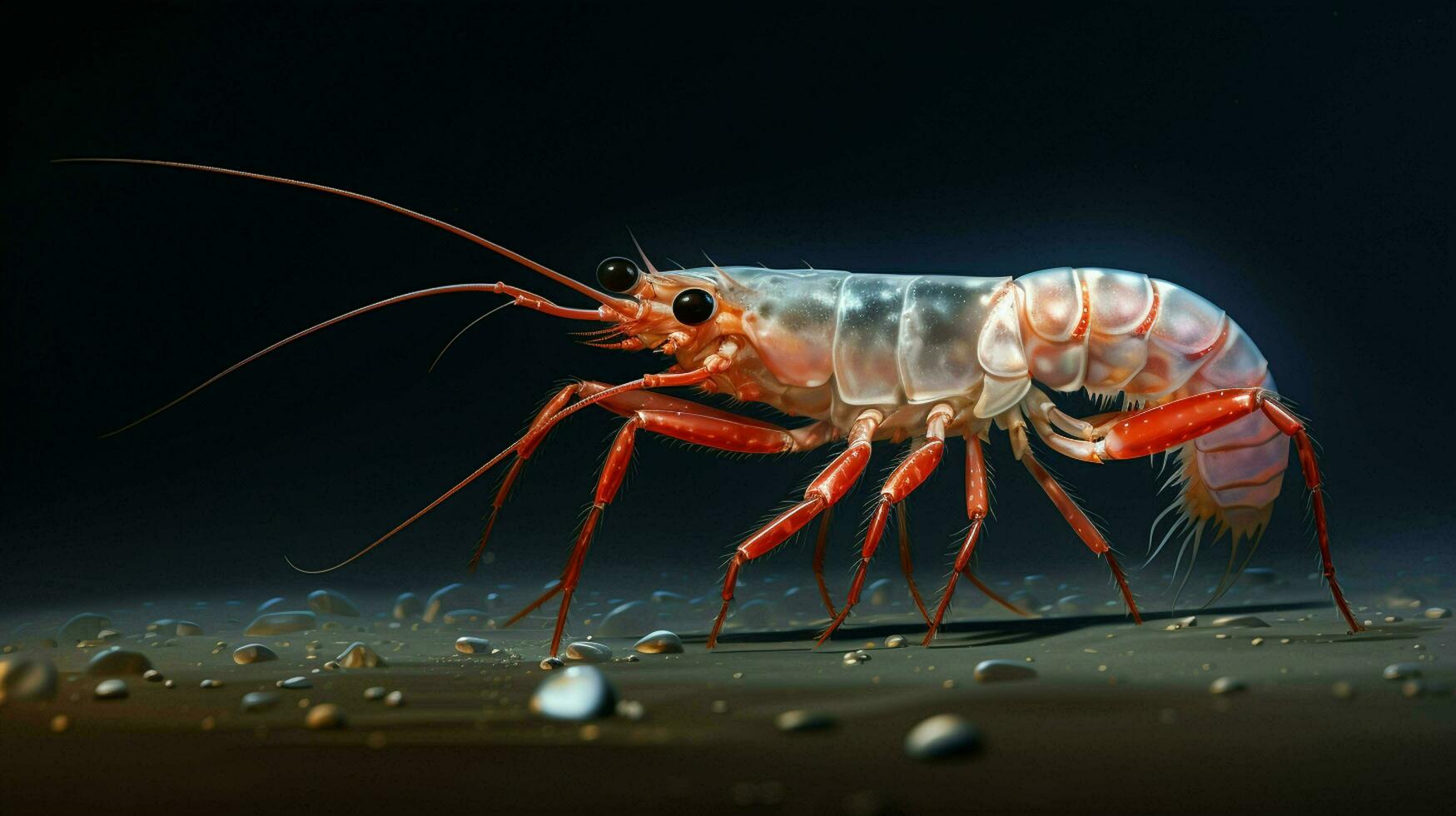 AI generated hyper realistic illustrations of Banded boxer shrimp photo