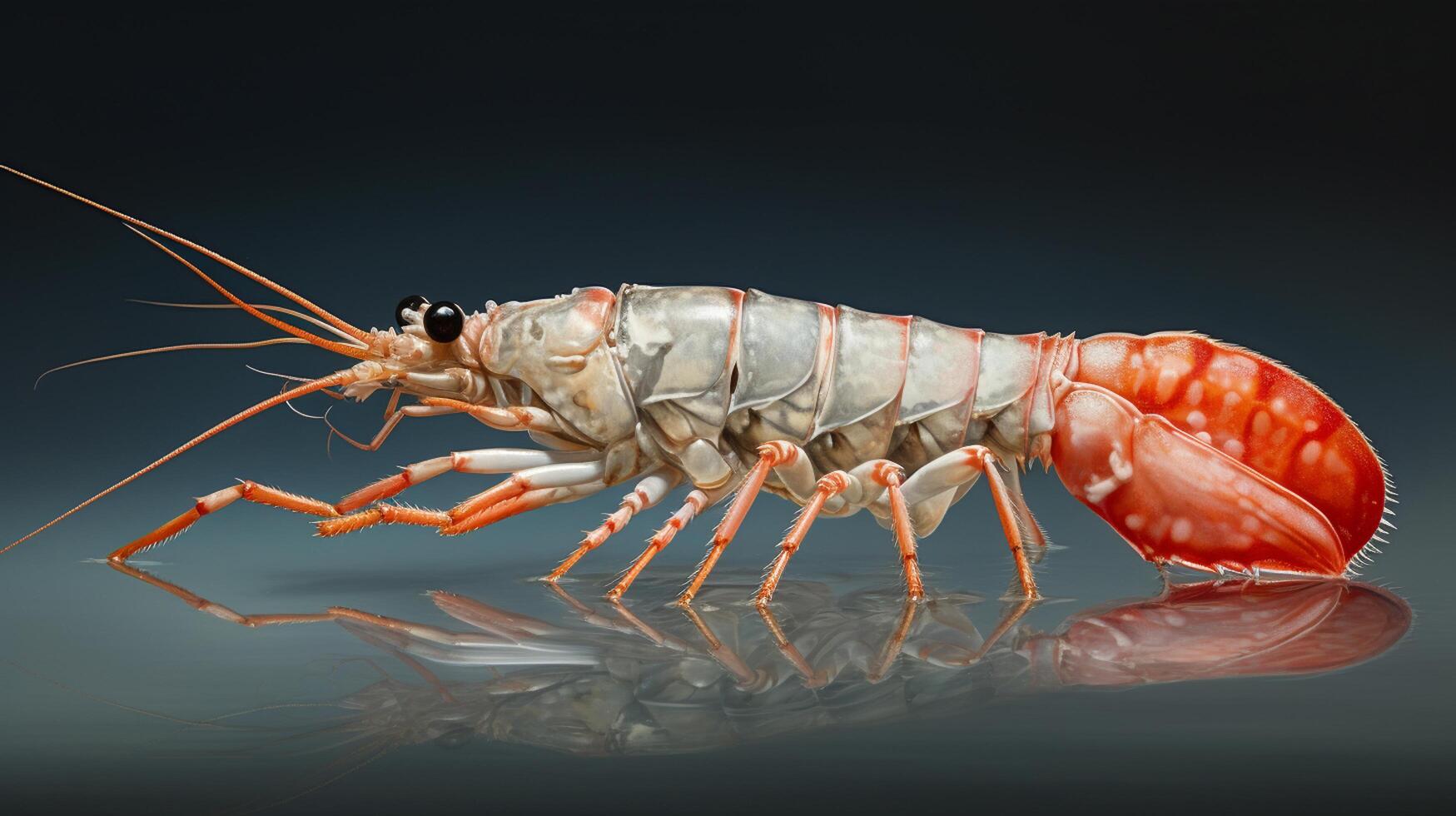 AI generated hyper realistic illustrations of Banded boxer shrimp photo