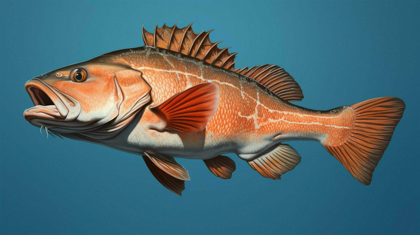 AI generated hyper realistic illustrations of Blacktip grouper photo