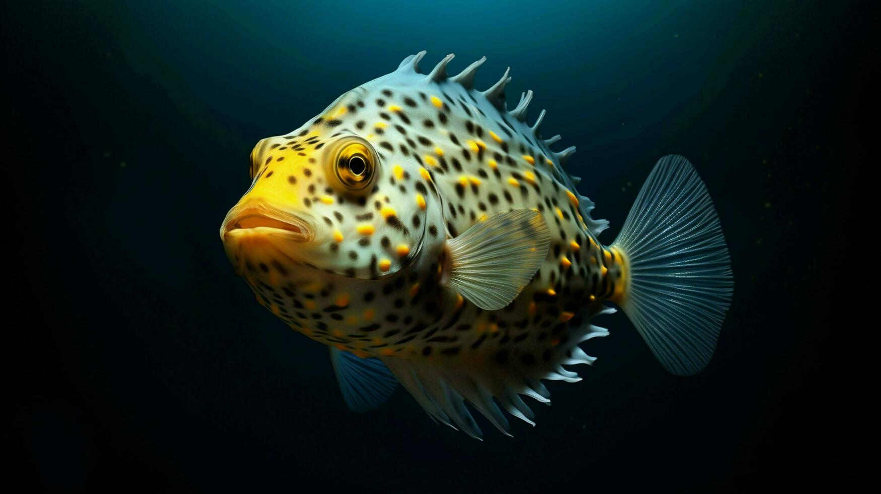 AI generated hyper realistic illustrations of Boxfish photo