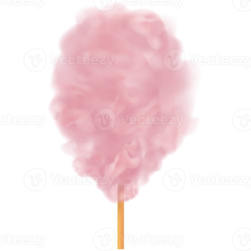katoen snoep. suiker wolken 3d. png