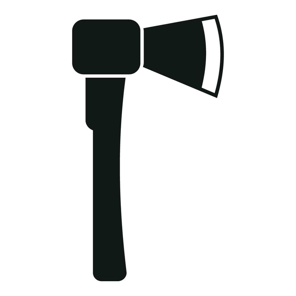 Handle axe icon simple vector. Campsite equipment vector