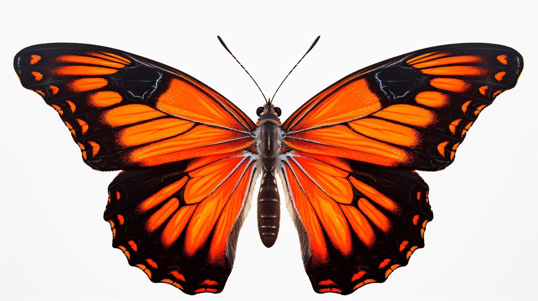 ai generado hiper realista ilustraciones de mariposa foto