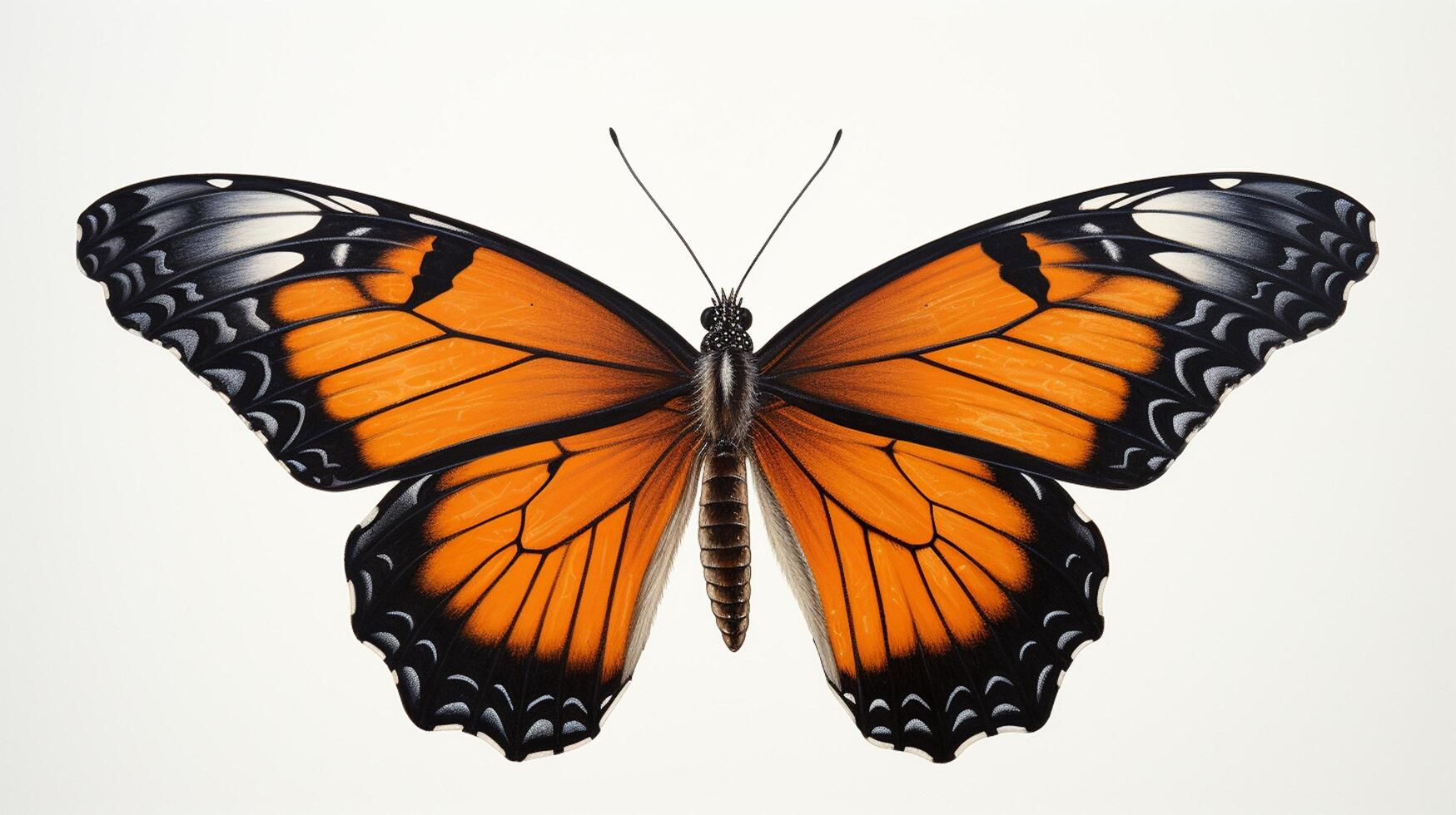 ai generado hiper realista ilustraciones de mariposa foto