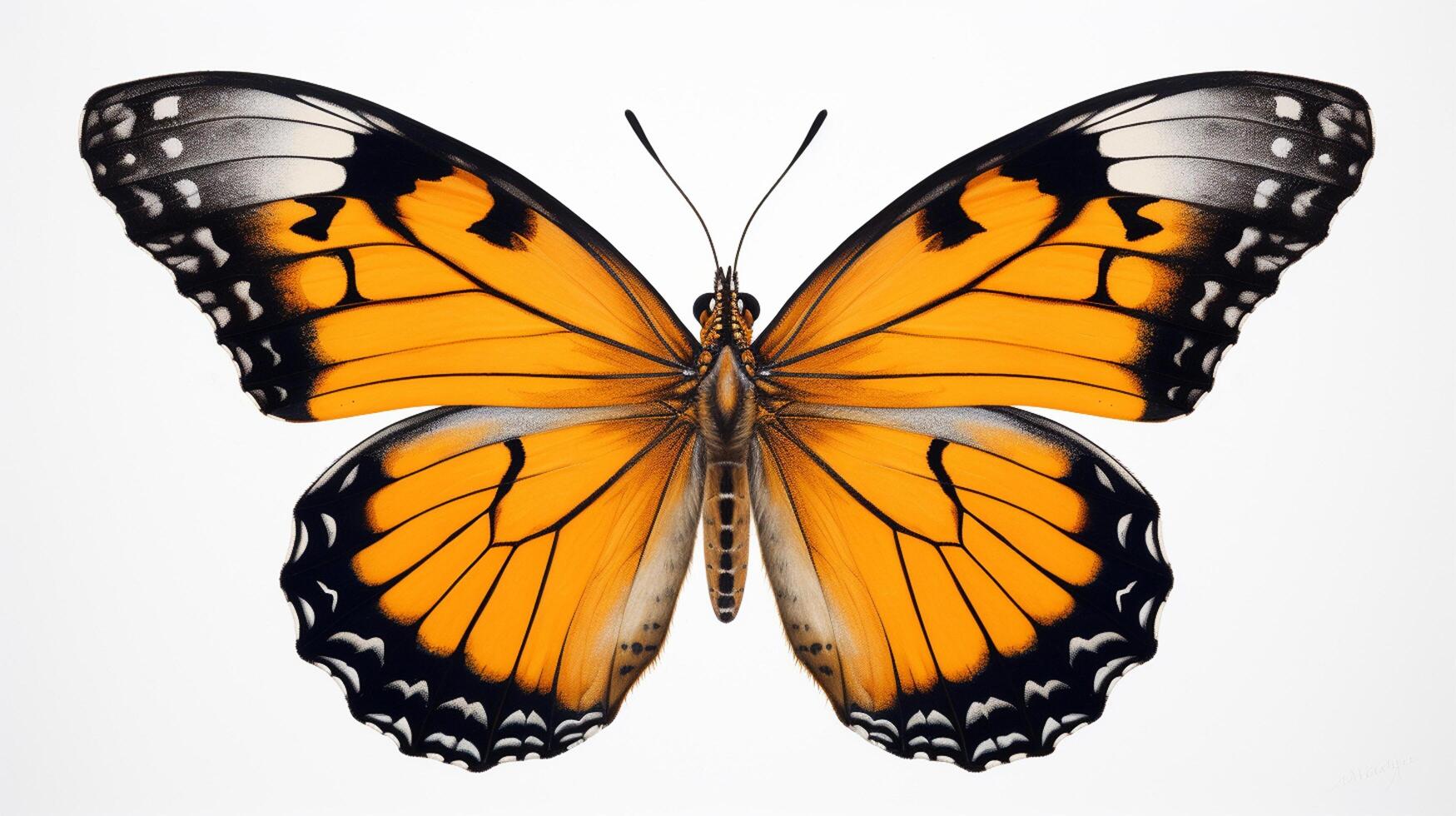 ai generado hiper realista ilustraciones de mariposa foto