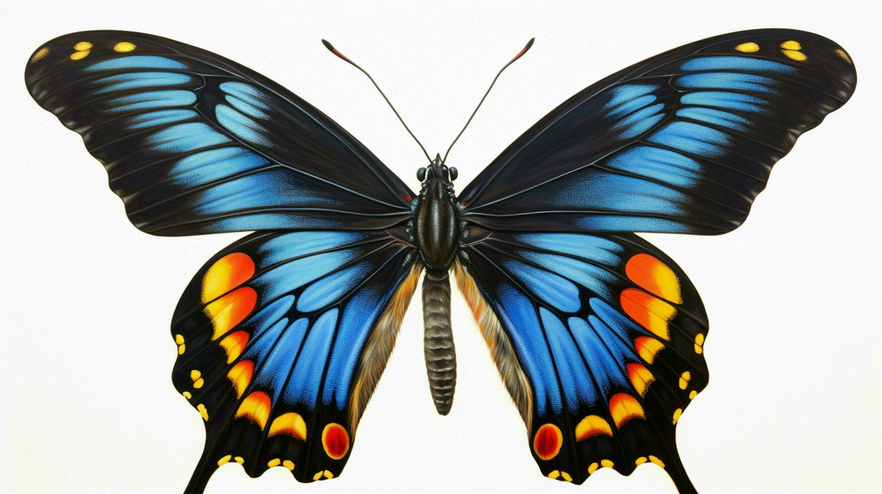 ai generado hiper realista ilustraciones de mariposa foto