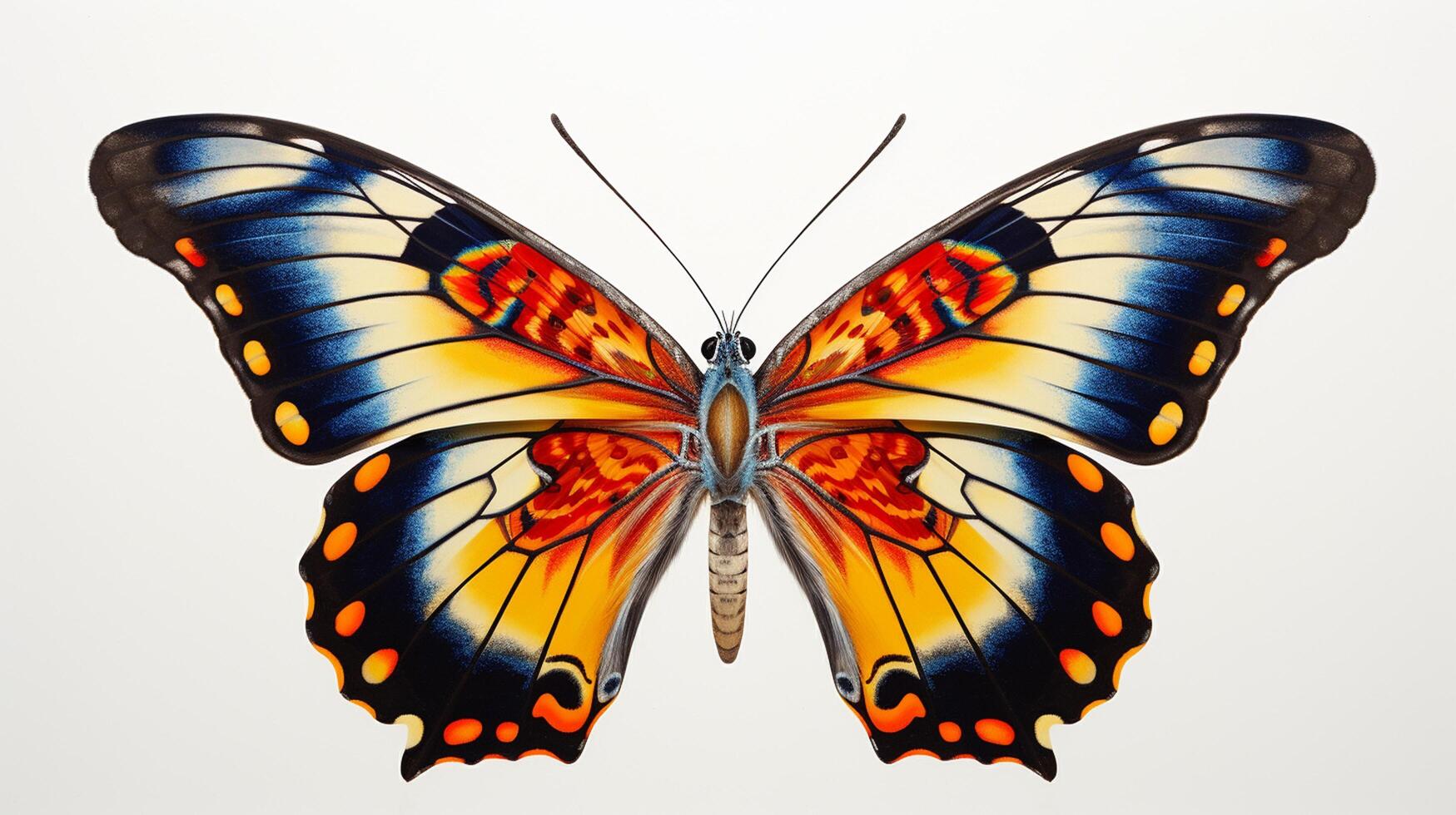 ai generado hiper realista ilustraciones de mariposa foto