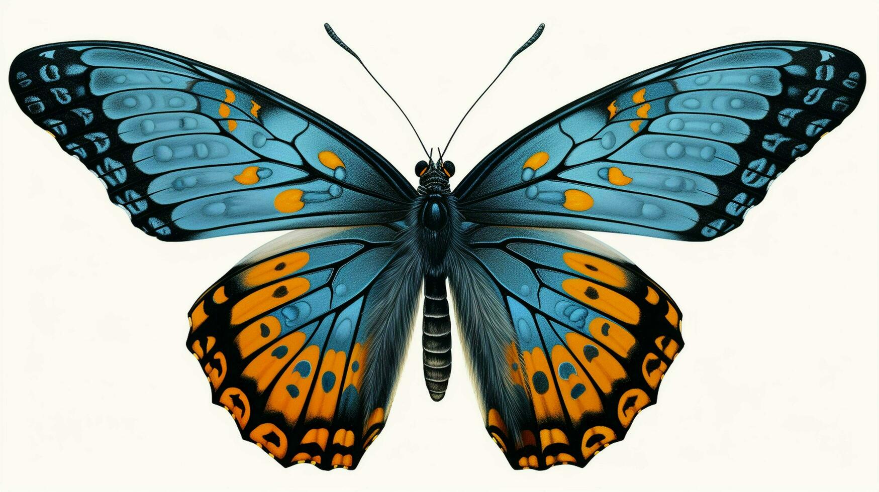 ai generado hiper realista ilustraciones de mariposa foto