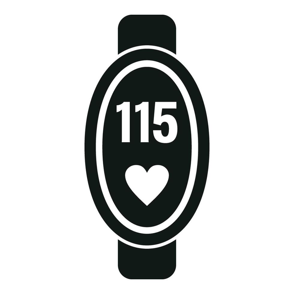 Girl fitness band icon simple vector. System sport data vector