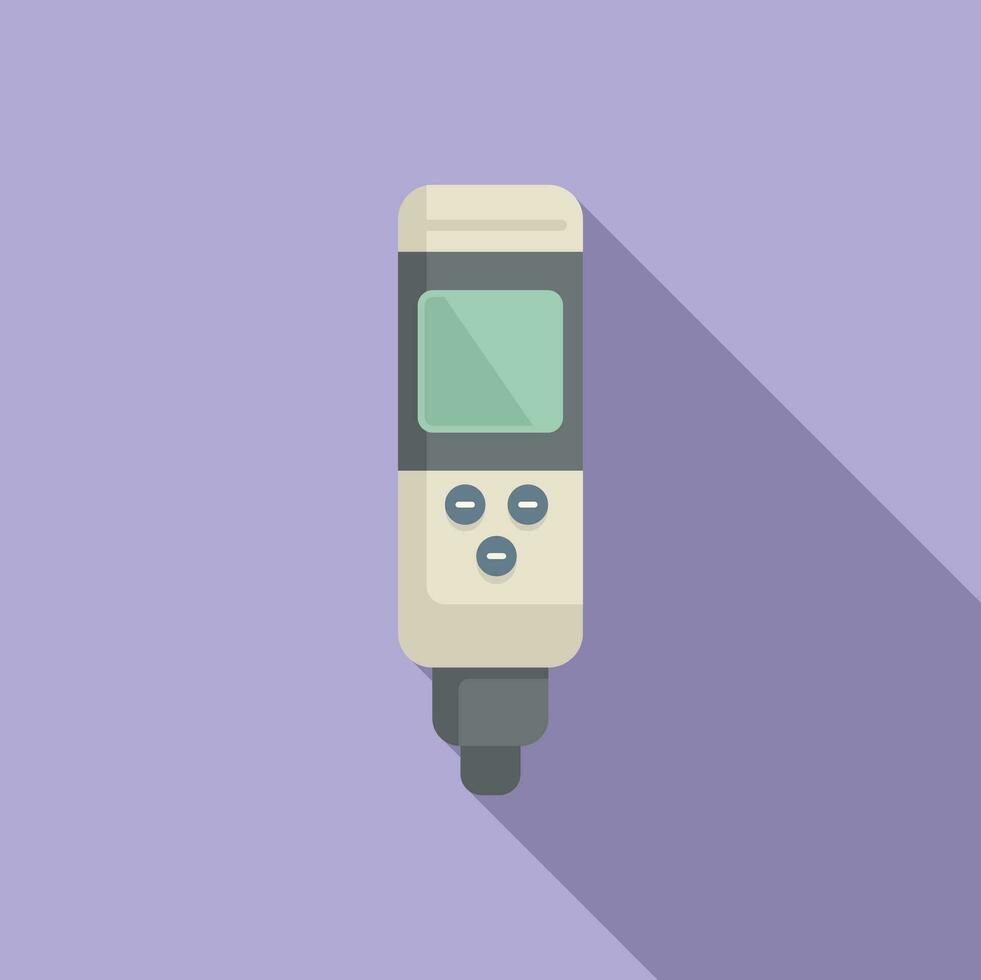 Laboratory ph meter icon flat vector. Soil measure kit vector