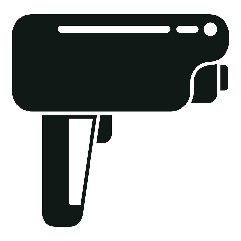 Button speed radar icon simple vector. Anti speed limit vector