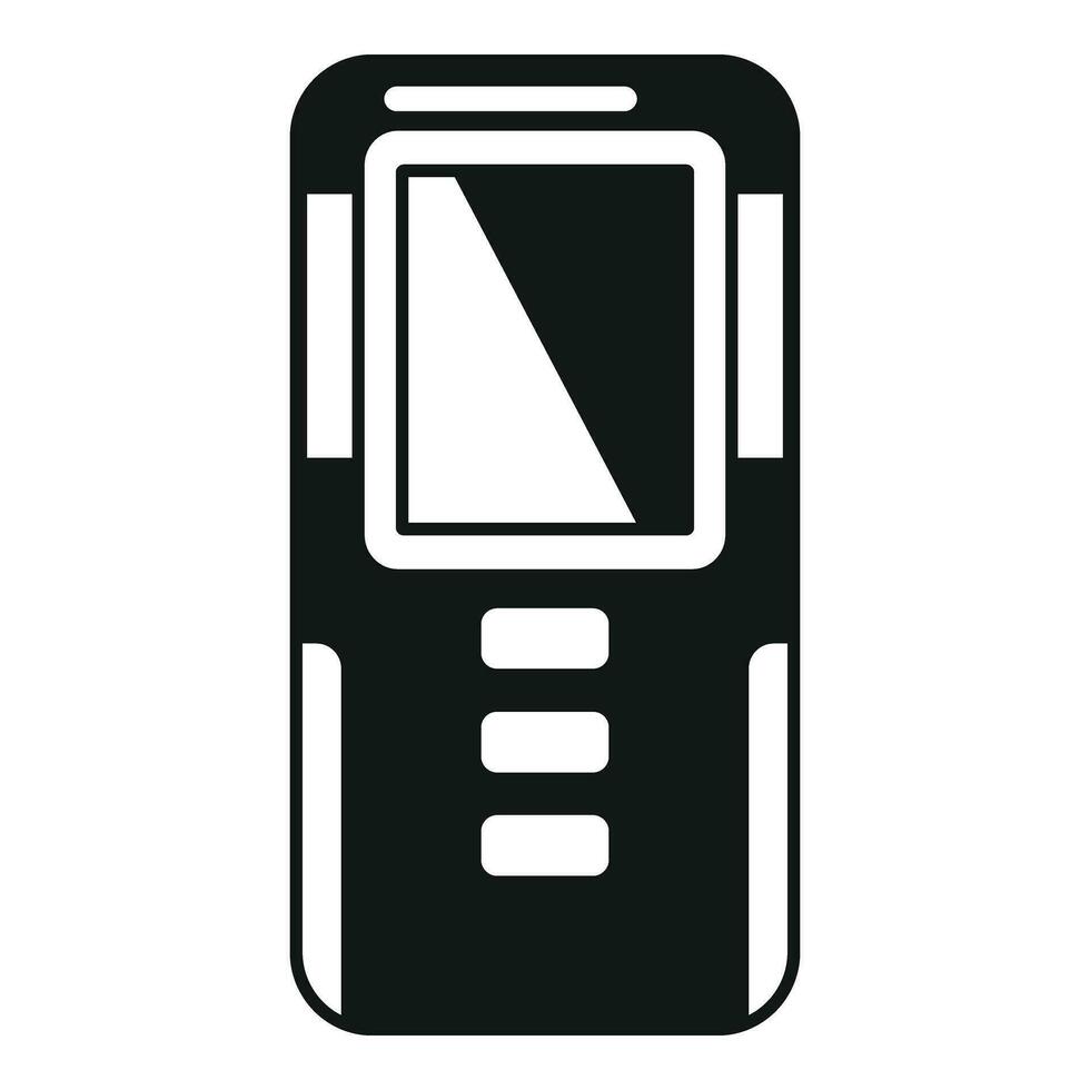 Industrial laser meter icon simple vector. Scanner tool vector