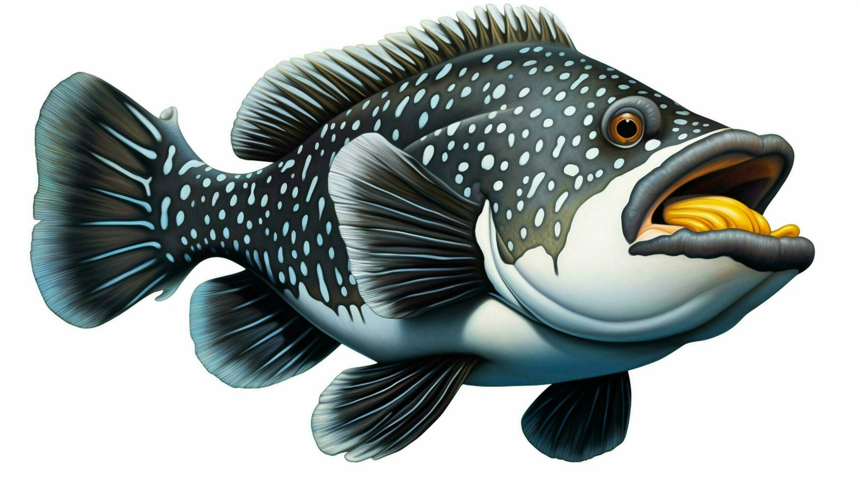 AI generated hyper realistic illustrations of Clown triggerfish photo