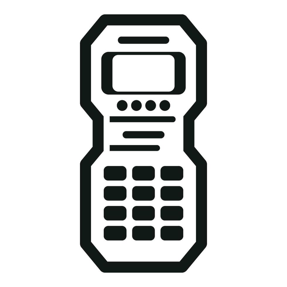 Deep laser meter icon simple vector. Screen lcd electric vector