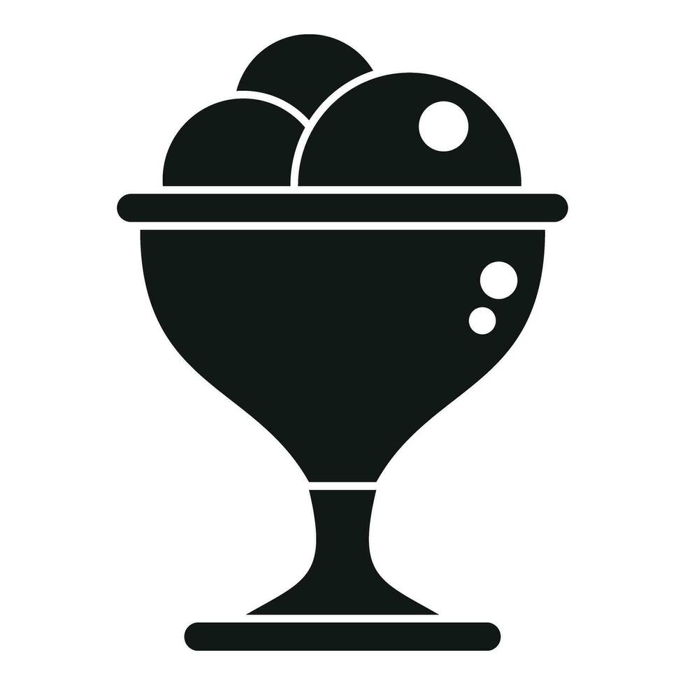 Ice cream icon simple vector. Summer fresh product vector