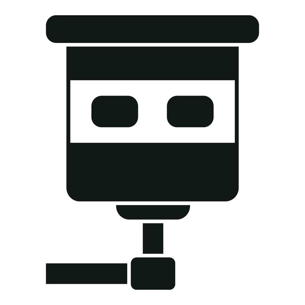 Road traffic cam icon simple vector. Gun limit tool vector