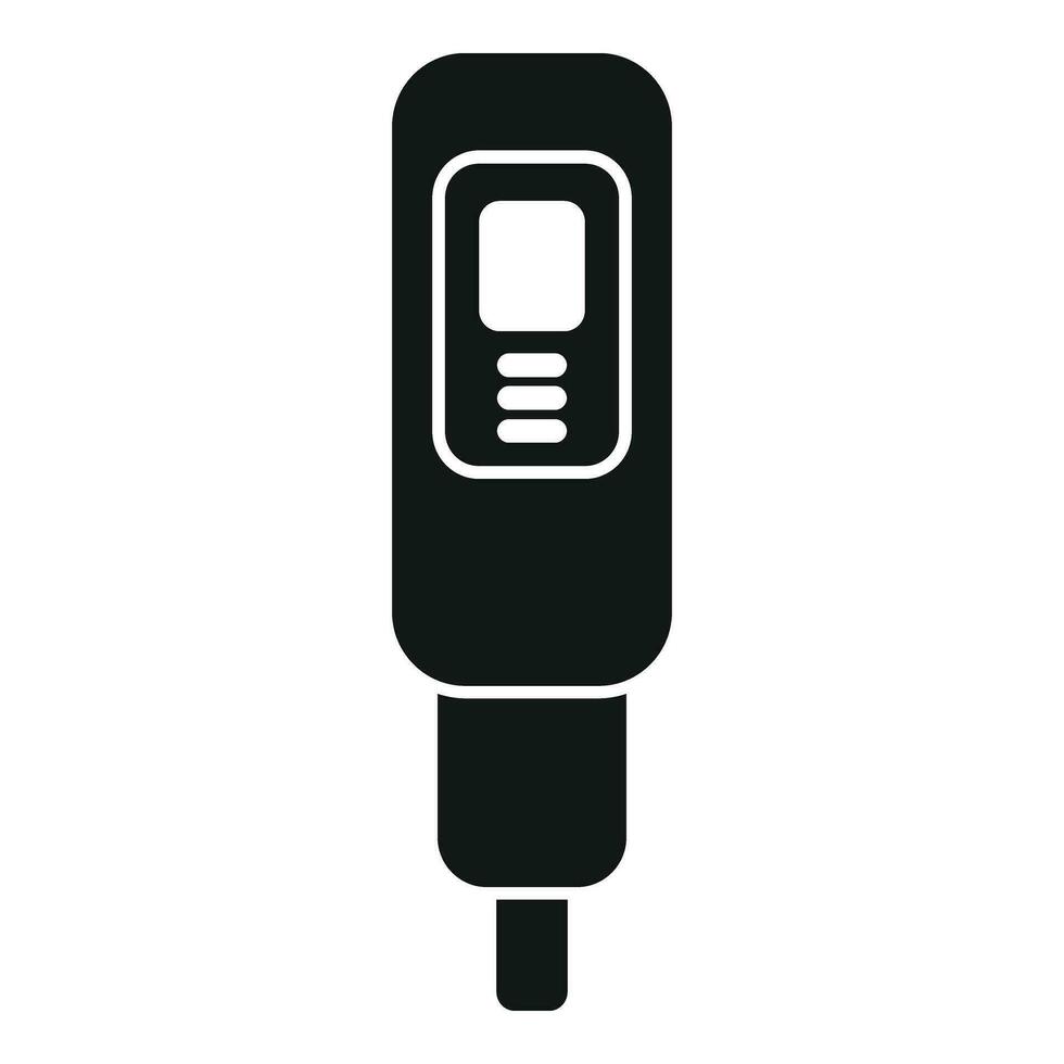 Ph meter probe icon simple vector. Soil test kit vector