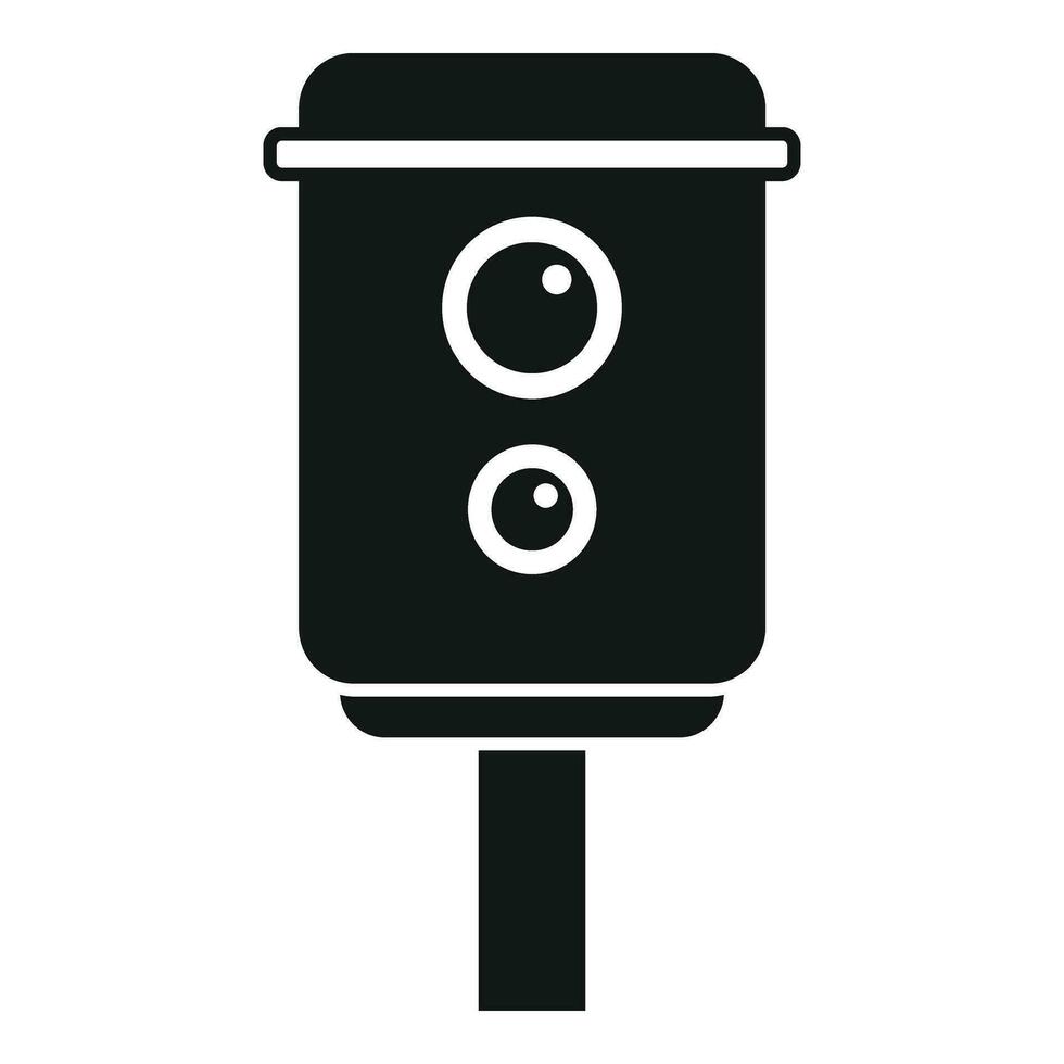 Limit speed control icon simple vector. Speed equipment vector