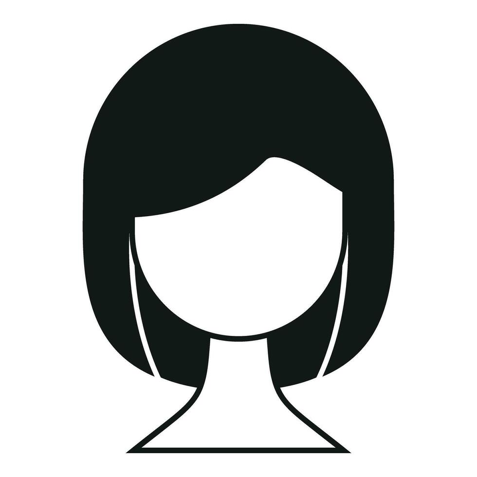 Color step female hairstyle icon simple vector. Kit paint salon vector