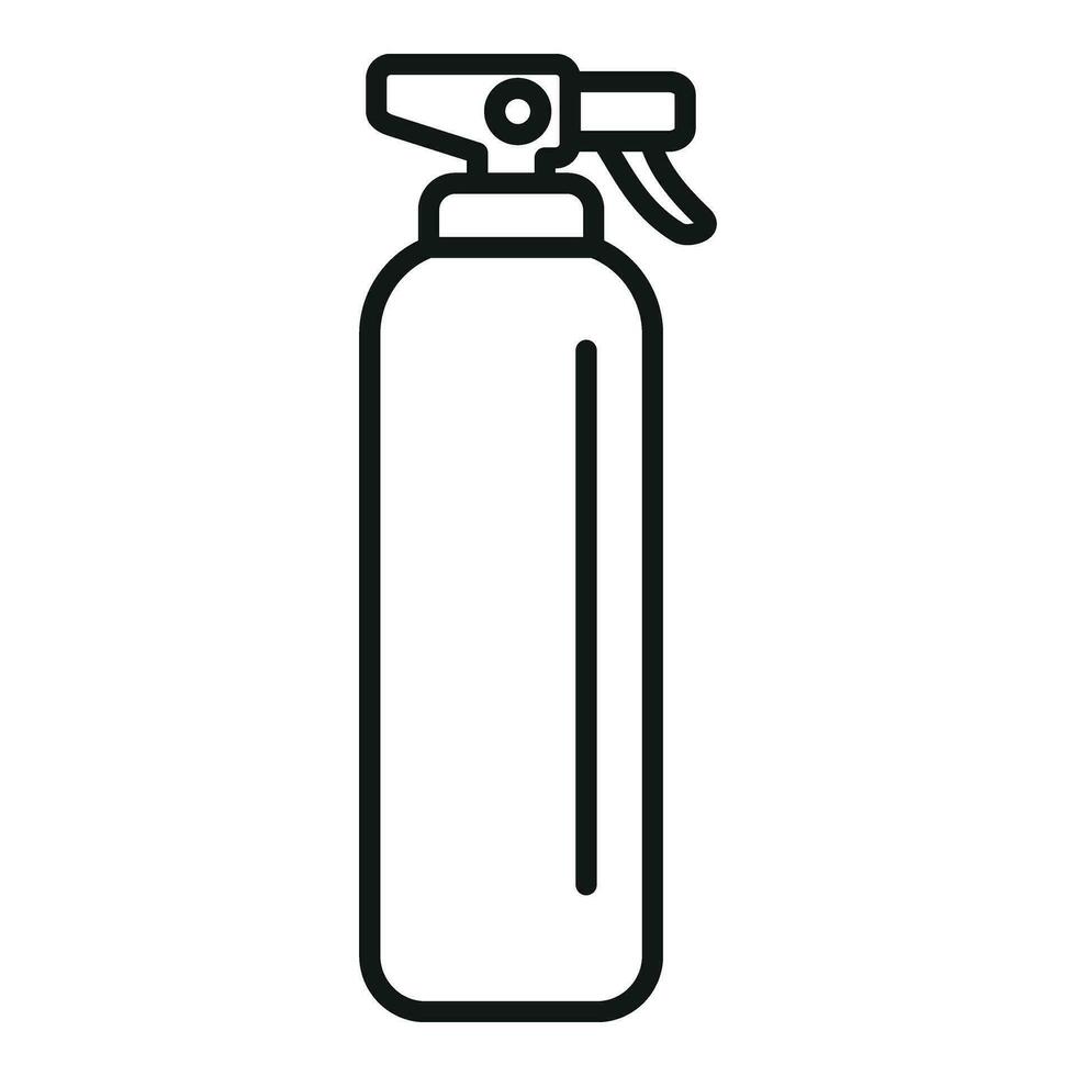 Hair look sprayer icon outline vector. Coloring trend vector