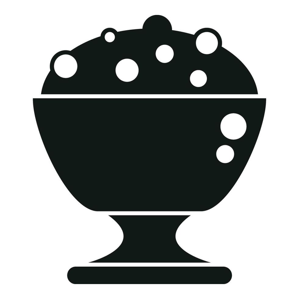 Gelato icon simple vector. Ice cream ball vector