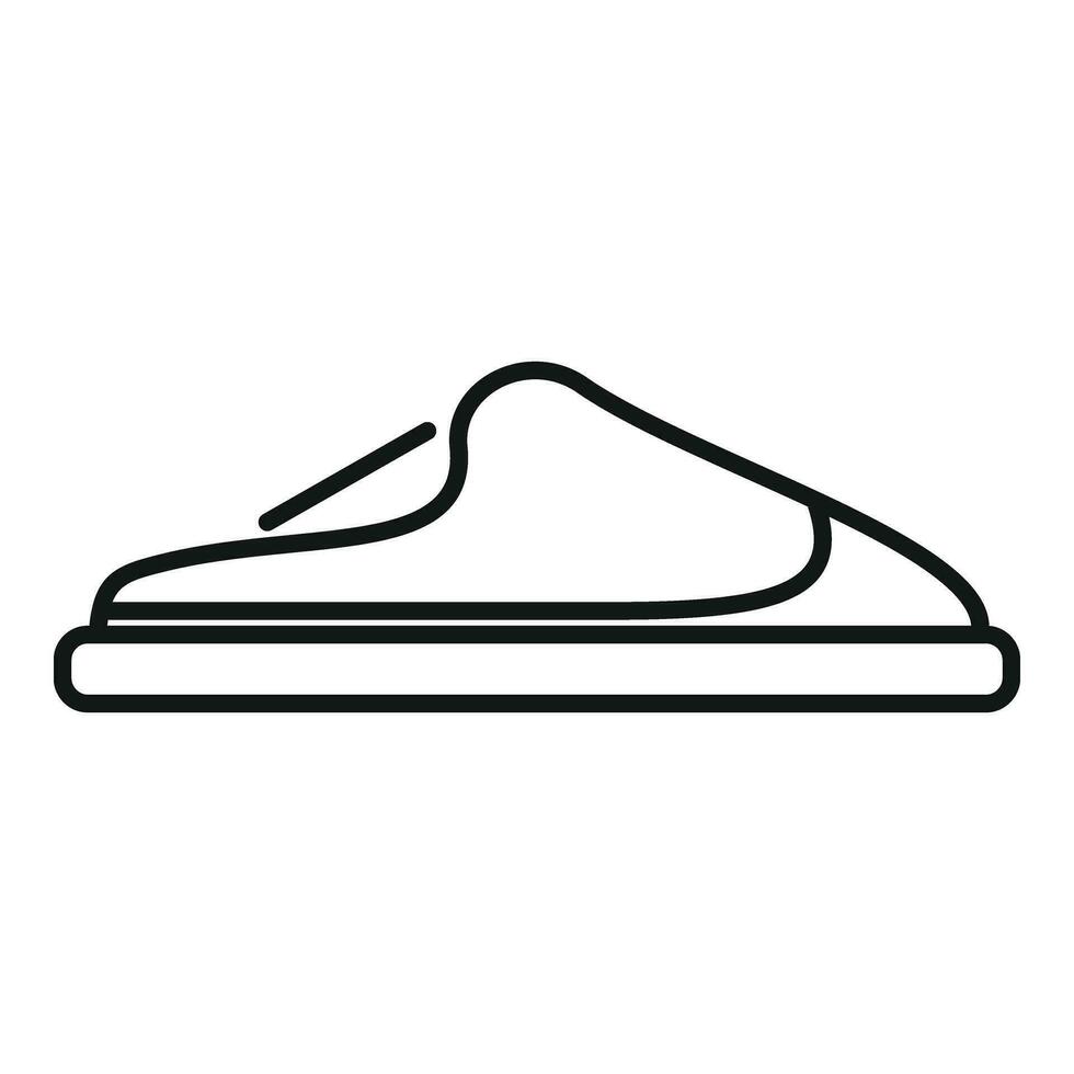 Casual home slippers icon outline vector. Slipper funny vector