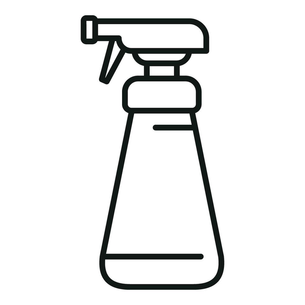 Bottle sprayer hand wash icon outline vector. Palm cleanse vector