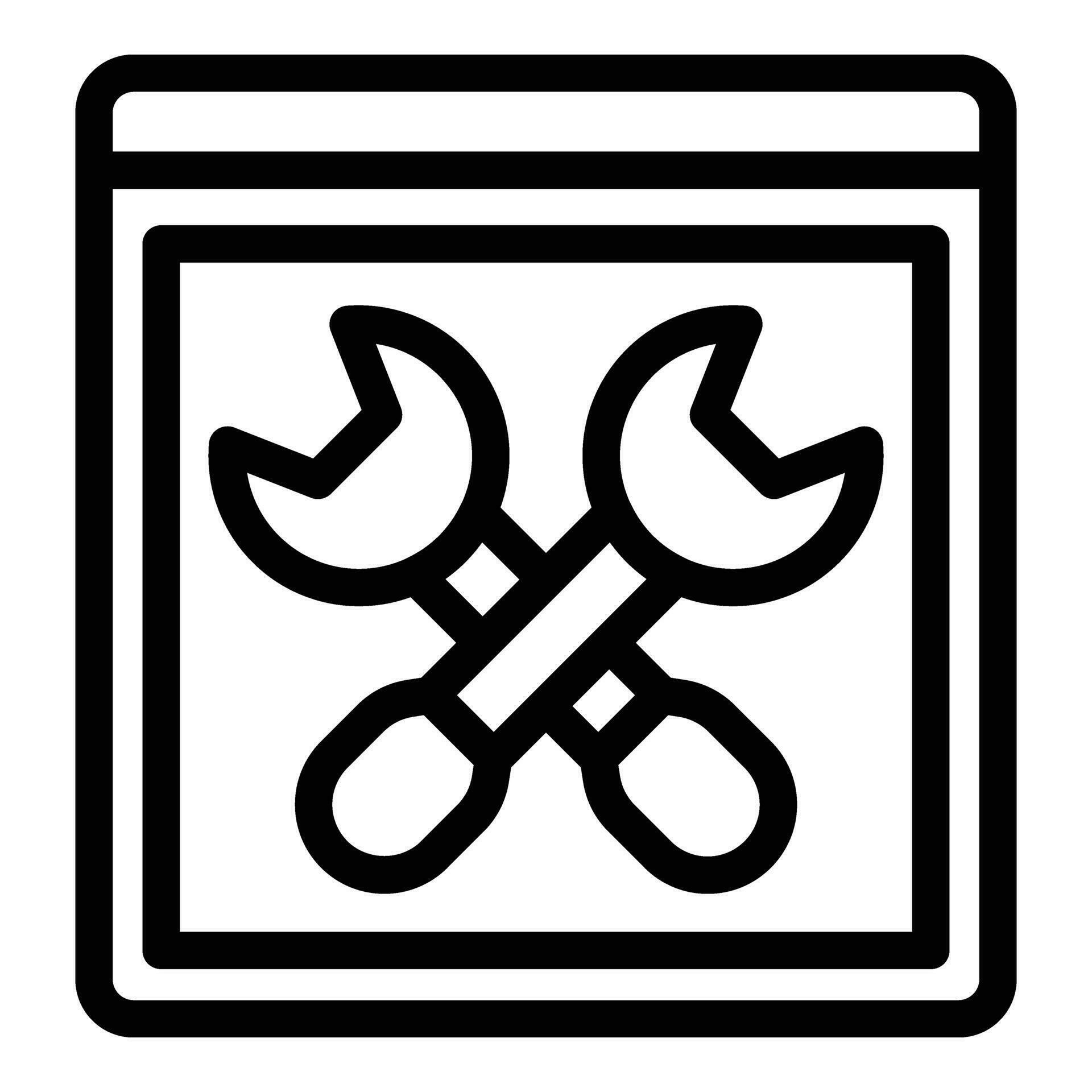 Software development icon outline vector. Technical programming ...