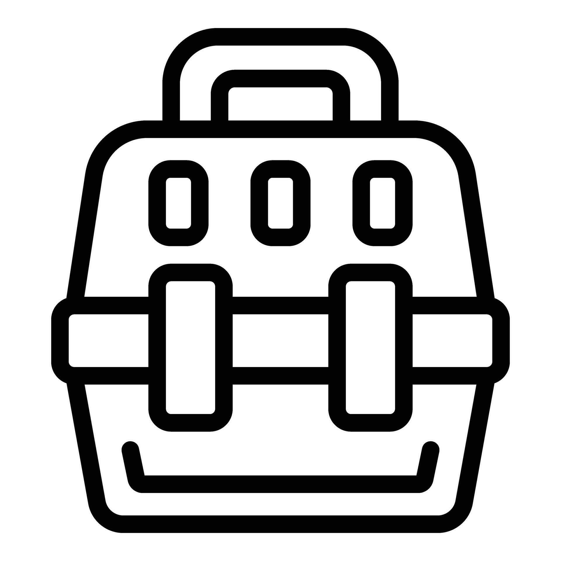 Plastic cat carrier icon outline vector. Travelling pet crate 35533859