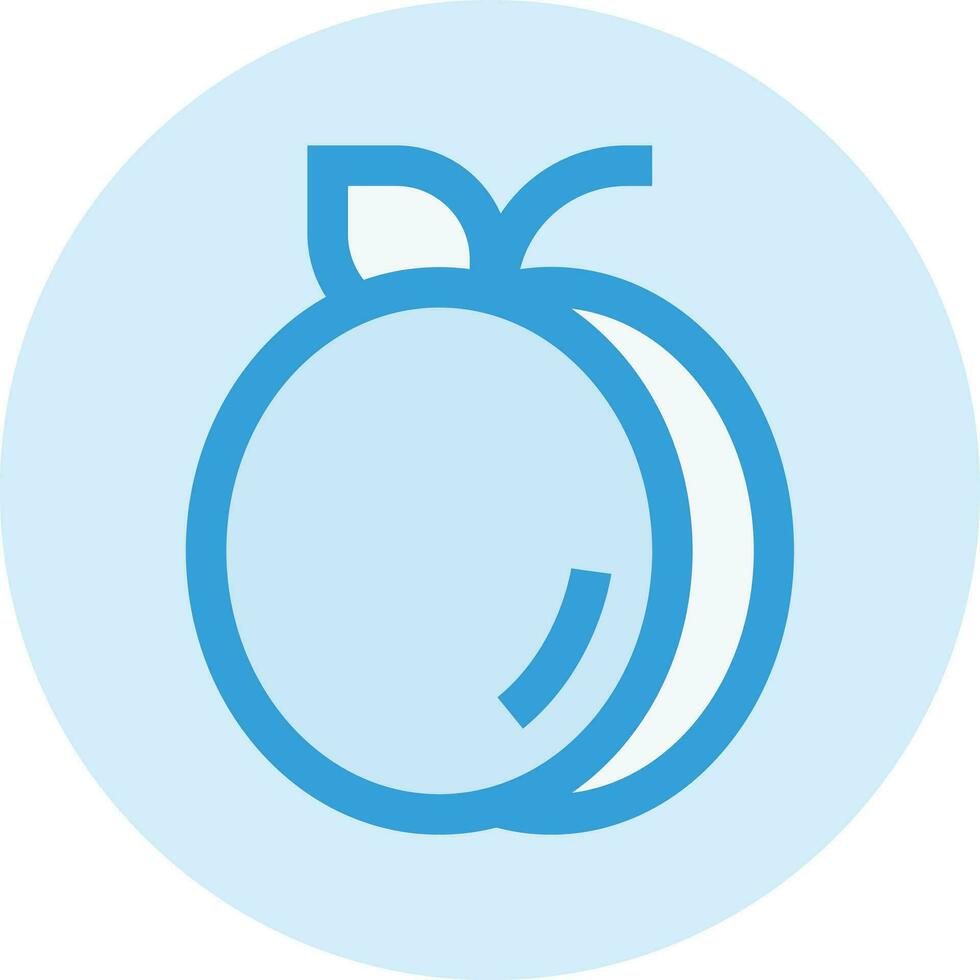 Apricot Vector Icon Design Illustration