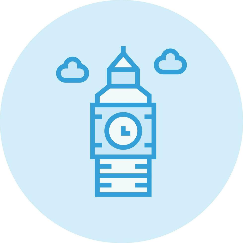 Big ben clock Vector Icon Design Illustration