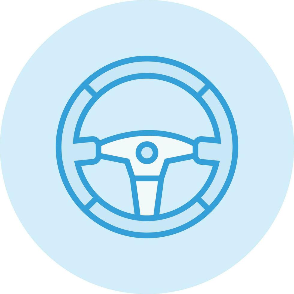 Steering wheel Vector Icon Design Illustration