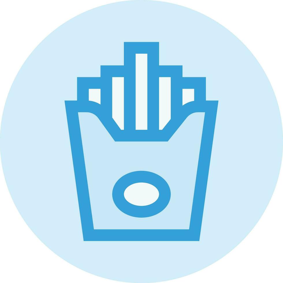 French Fries Vector Icon Design Illustration