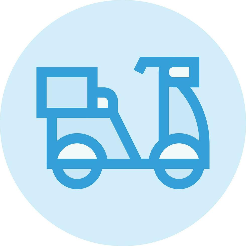 Delivery Bike Vector Icon Design Illustration