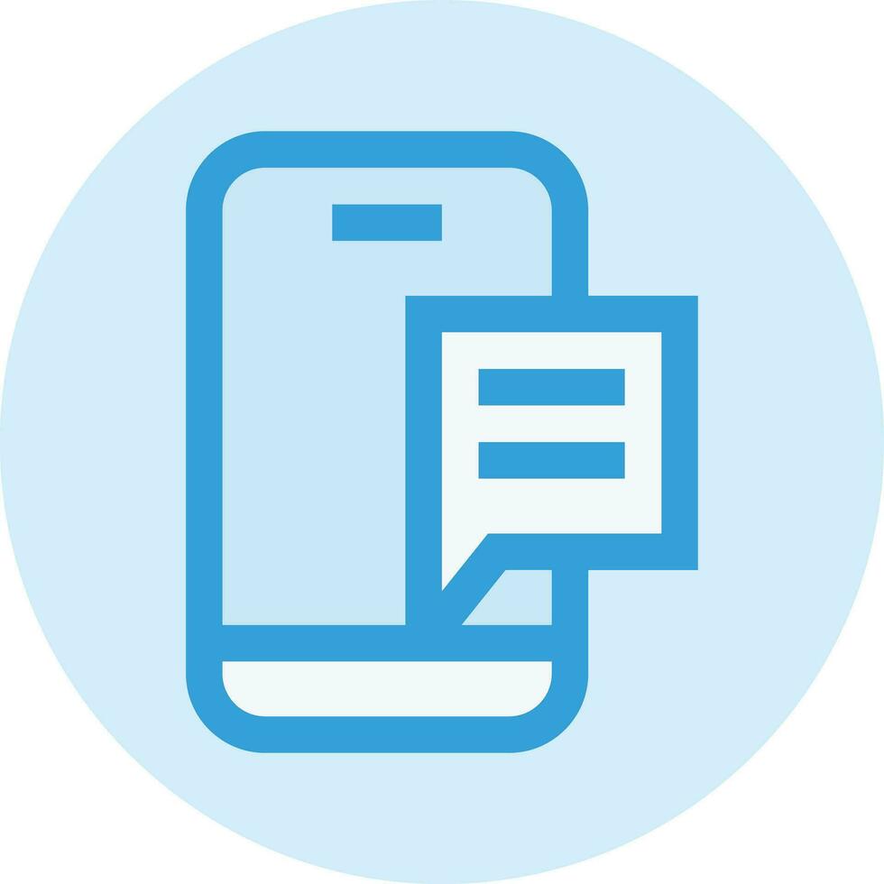 Mobile Message Vector Icon Design Illustration
