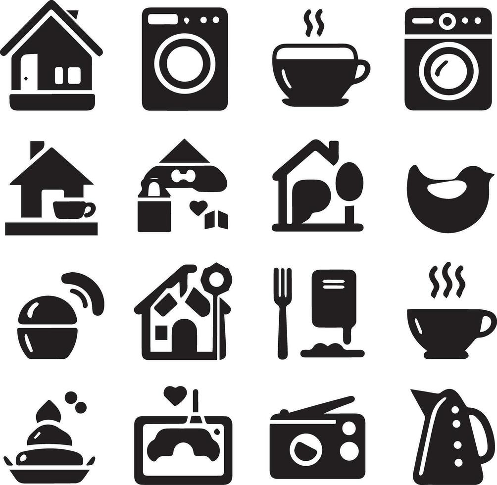 casa icono colocar. hogar vector ilustración símbolo