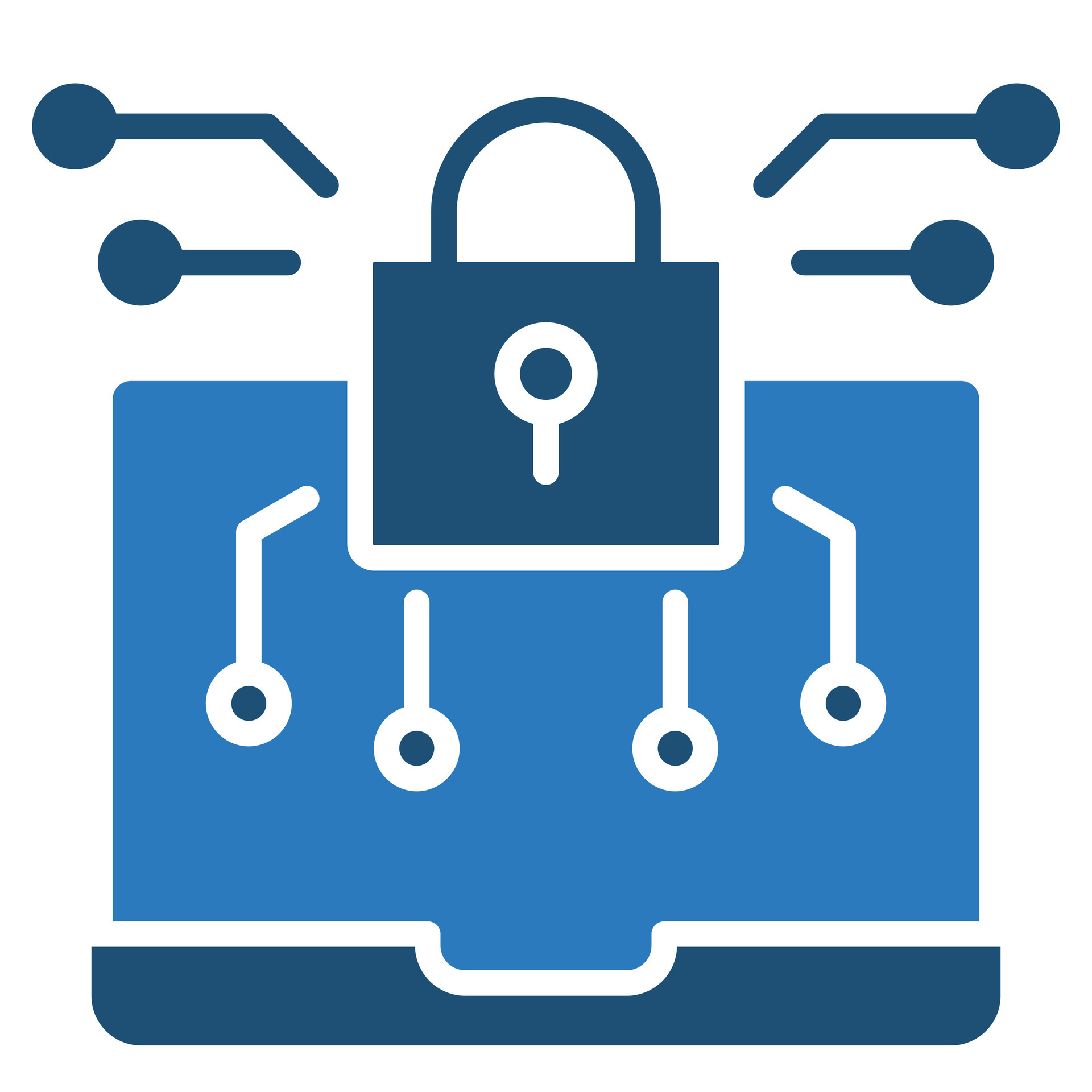 Data Encryption Icon line vector illustration 35535712 Vector Art at ...