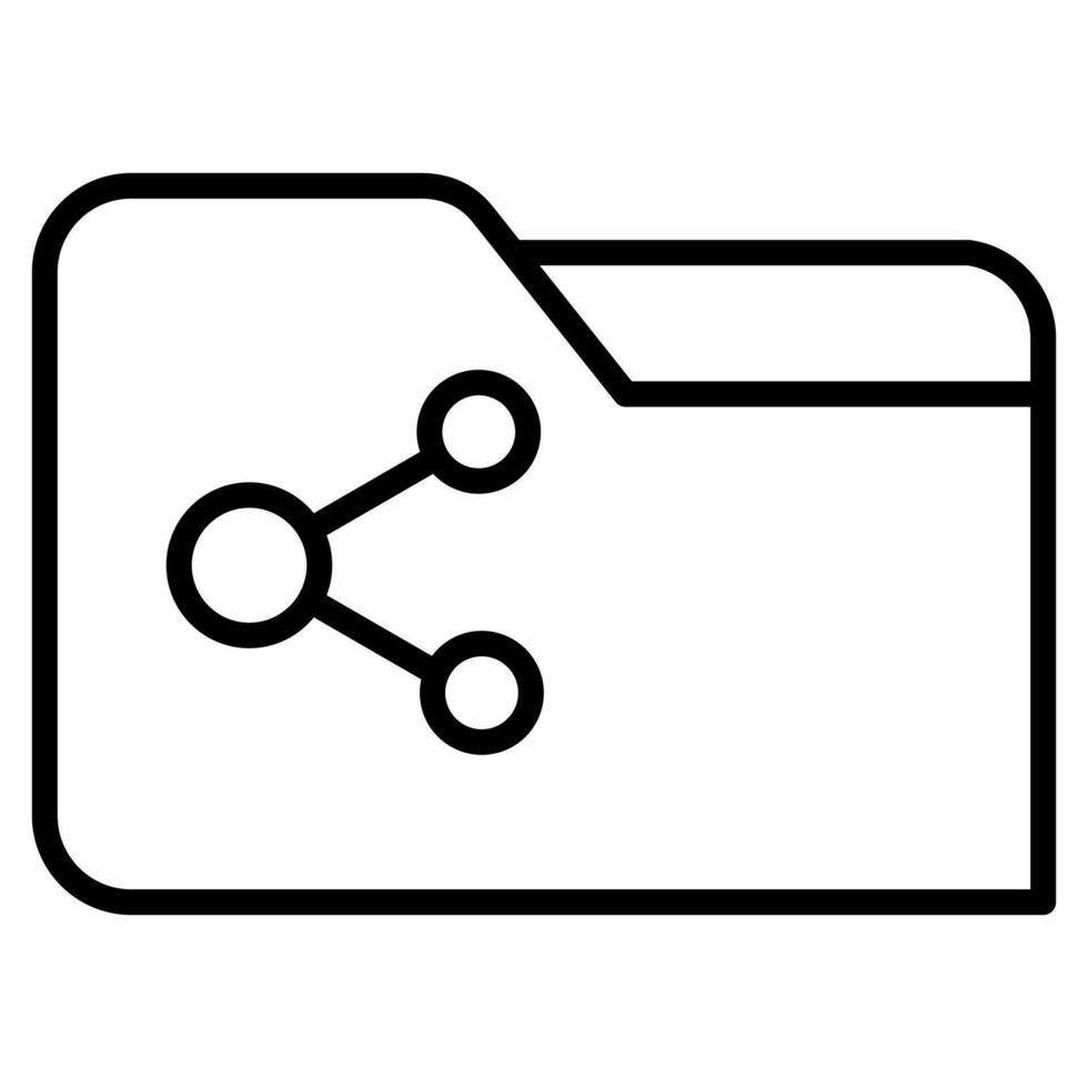 File Sharing Icon line vector illustration