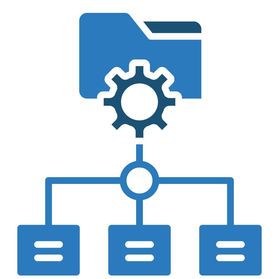 Data Integration Icon line vector illustration