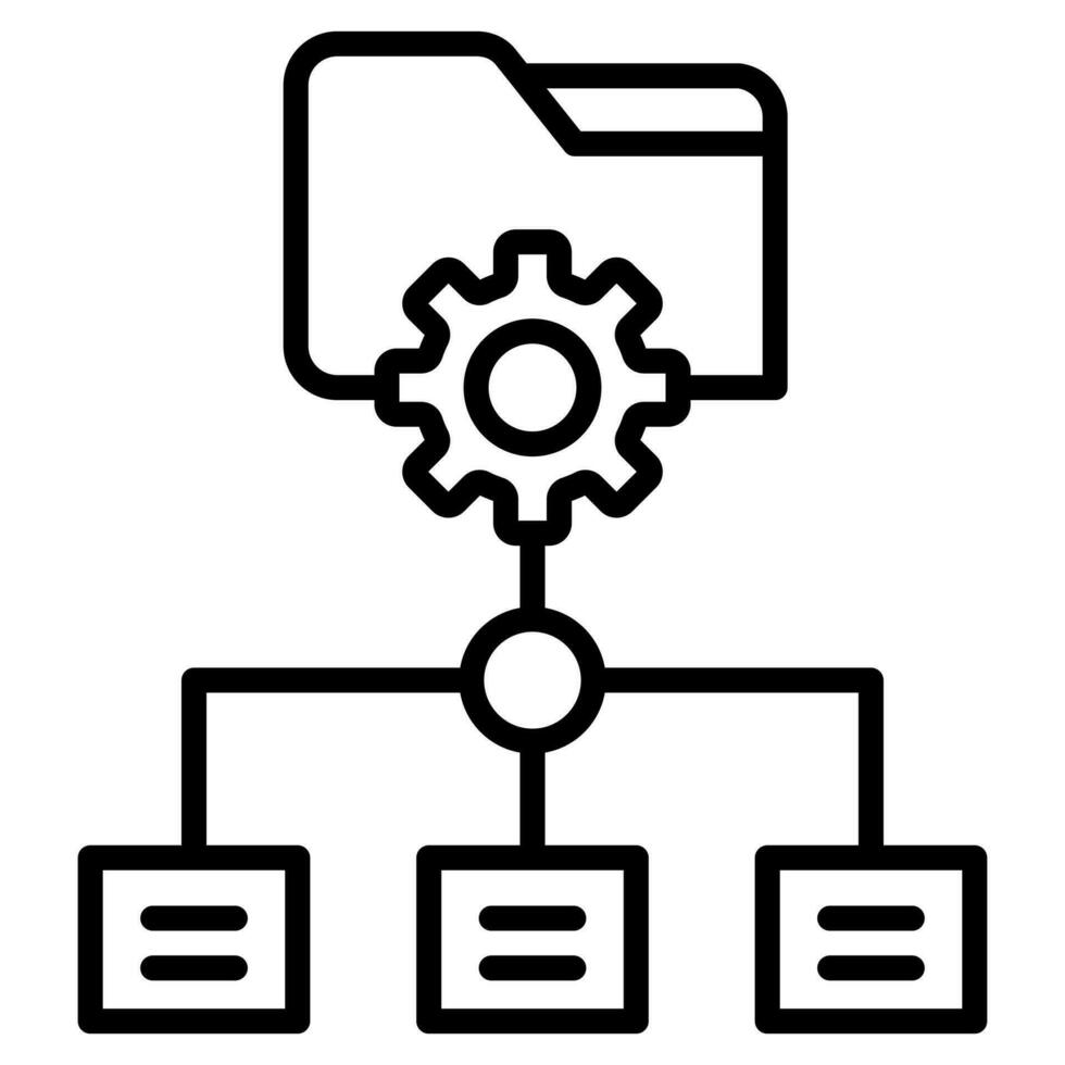 Data Integration Icon line vector illustration 35535831 Vector Art at ...
