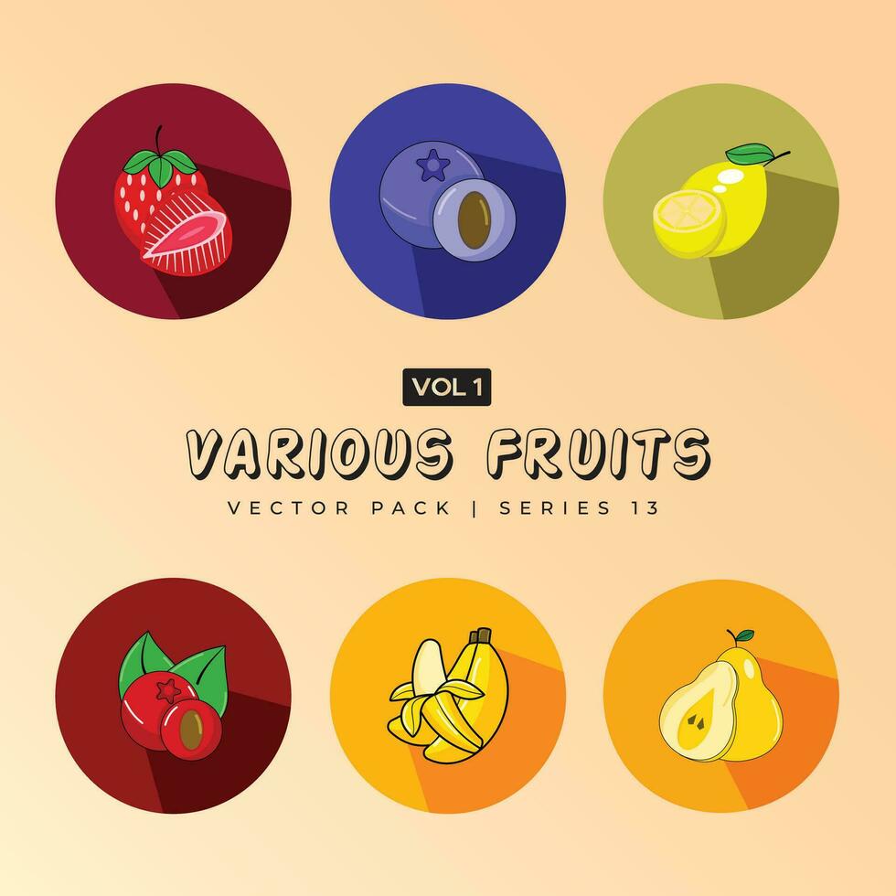 Fruit and vegetables hand drawn vector set - Collection of fruits and berries