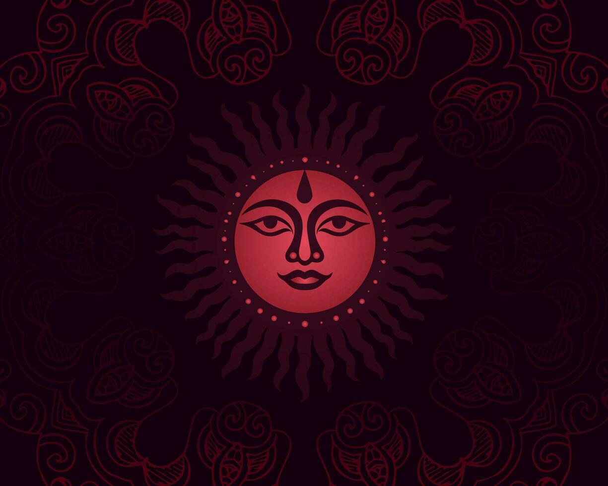 A Fiery Explosion of Red and Black Swirls vector
