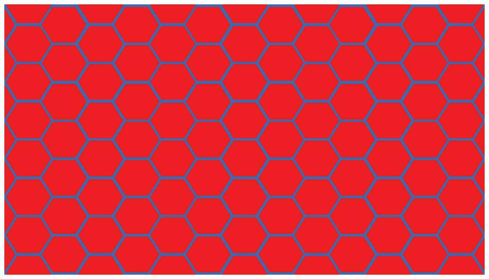 Seamless pattern with hexagons in red and blue colors. Hexagon background. Hexagon pattern. Background element for your design vector