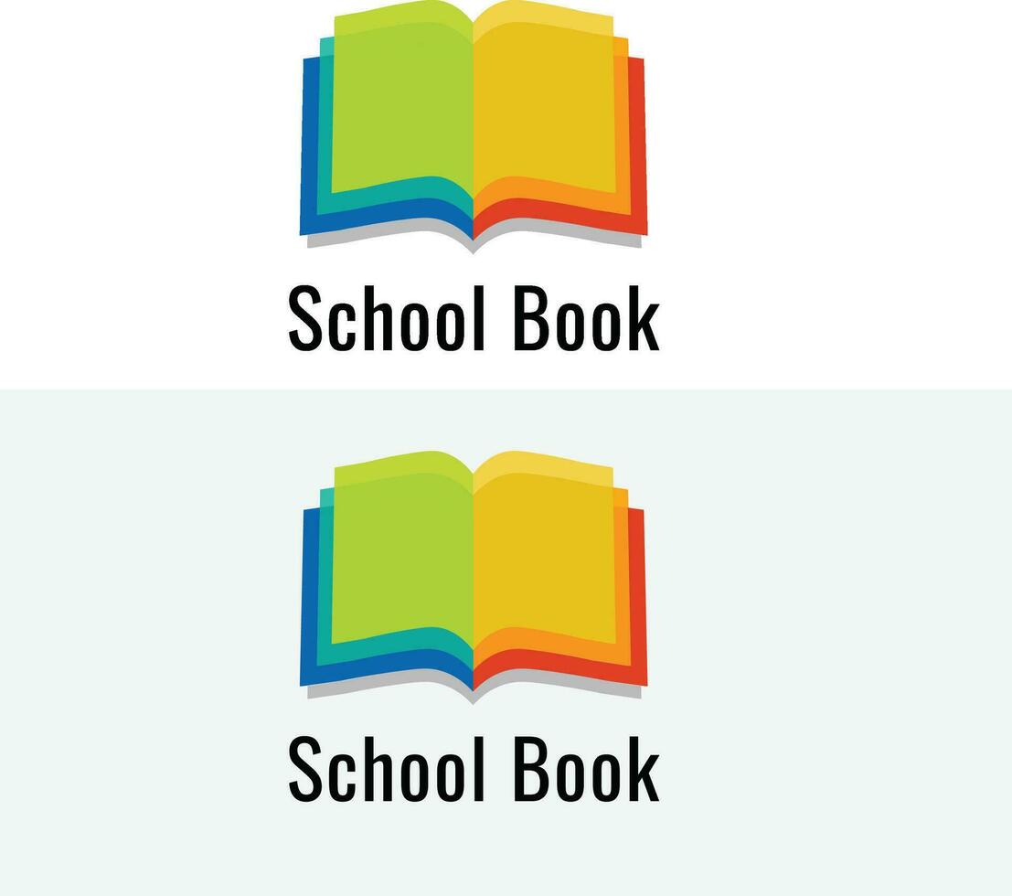 diseño de libros escolares vector