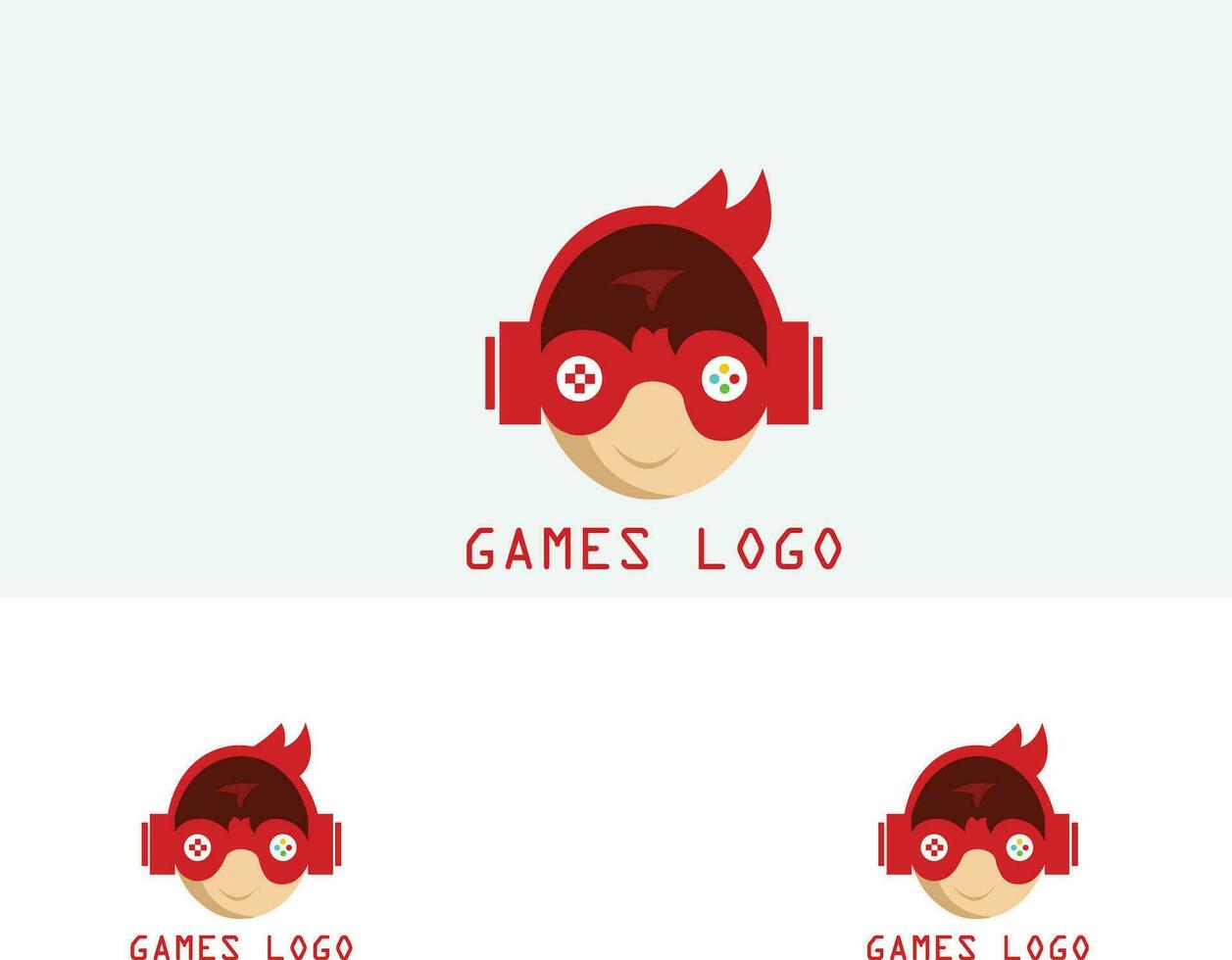 game logo design vector