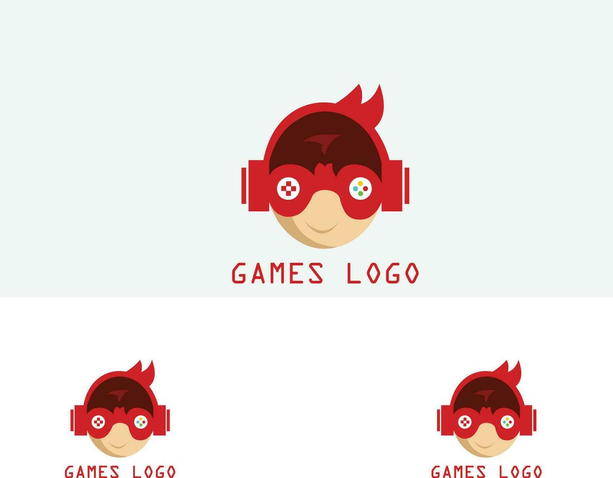 juego logo diseño vector