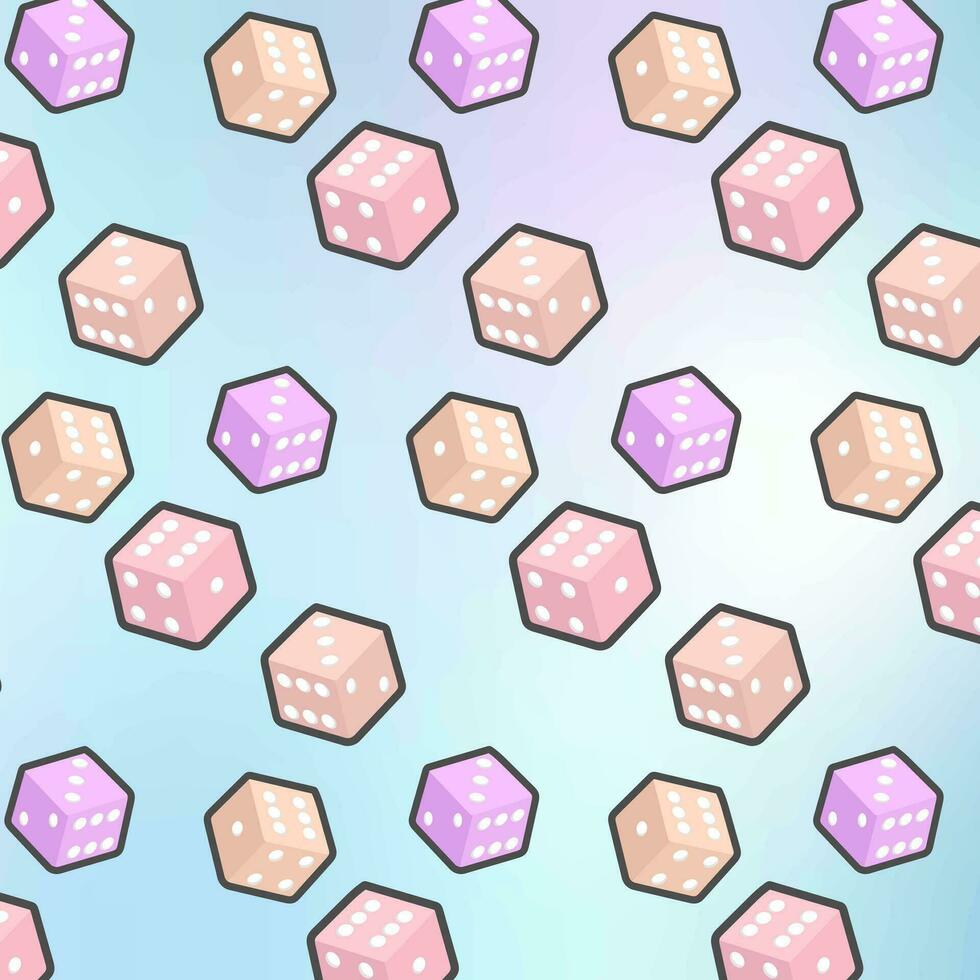 vector dice pattern colorful