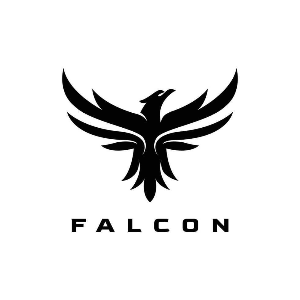 Eagle Falcon Logo Design Template - Vector Illustration.