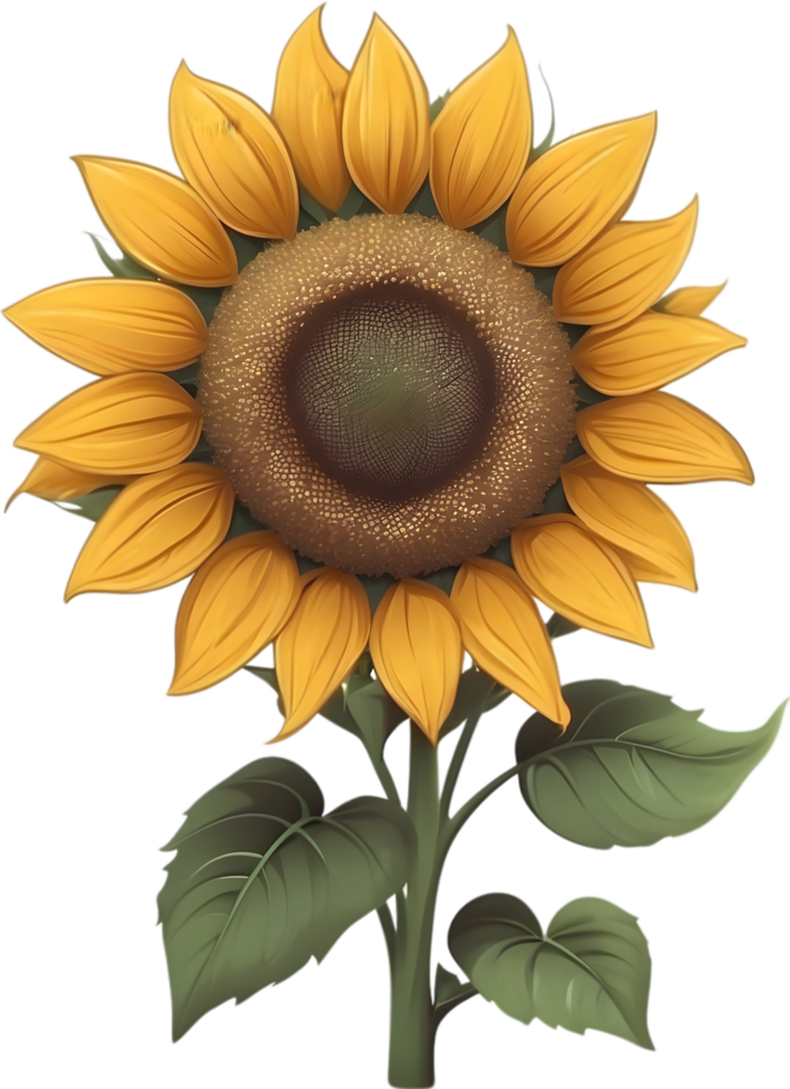 AI generated sunflower clipart - sunflower clipart png